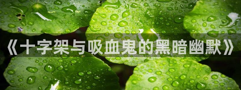 漫蛙2@：《十字架与吸血鬼的黑暗幽默》